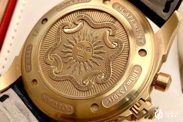 上图为二手欧米茄碟飞系列男士腕表背面