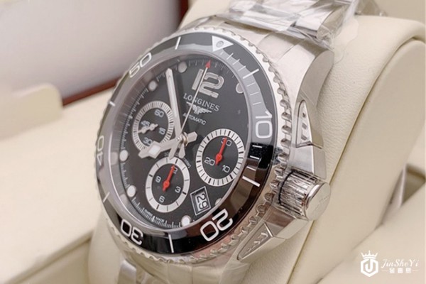 二手浪琴运动系列L3.783.4.56.6手表侧面展示