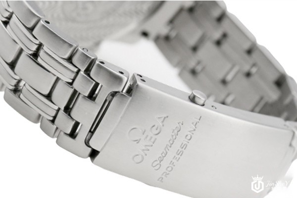 二手95新欧米茄海马系列蓝盘2551.80.00男表表带展示