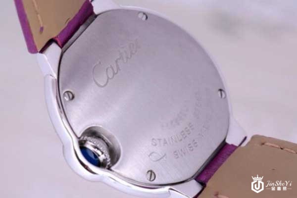 二手95新卡地亚蓝气球系列WE900351手表后背展示