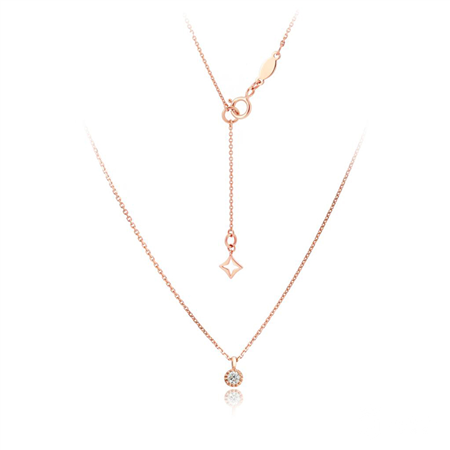 周大福品牌钻石项链回收