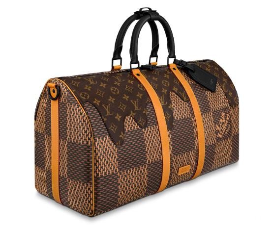 LV棕色棋盘包包回收价钱