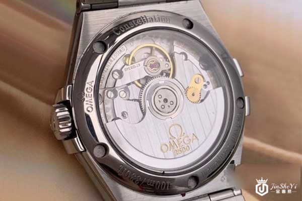 欧米茄星座系列男士钢款自动机械腕表底盖