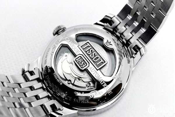 天梭力洛克T006.407.11.033.00手表背部展示图