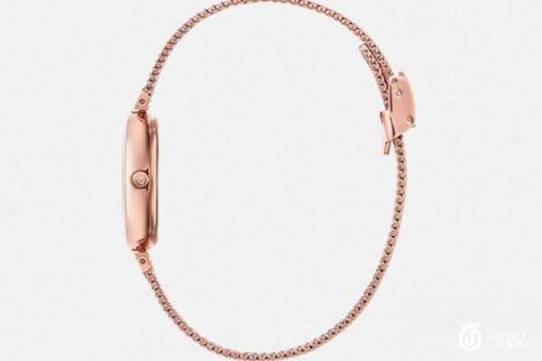 CK卡文克莱珍珠贝母小盘女士腕表玫瑰金表带