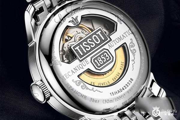 天梭力洛克系列T41.1.483.33手表背面图