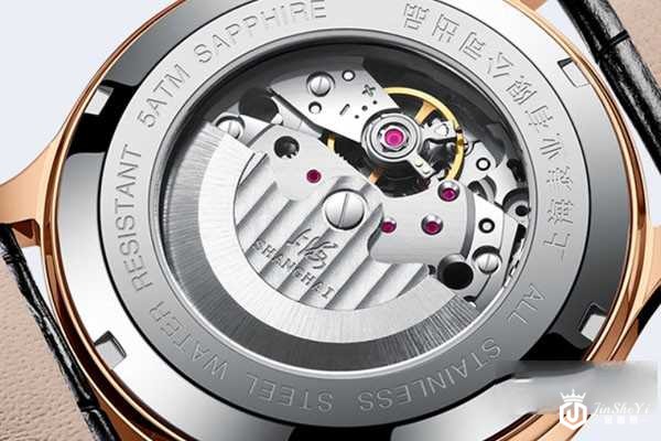 上海箐睿系列休闲单历自动机械腕表背面 上海箐睿系列休闲单历自动机械腕表背面