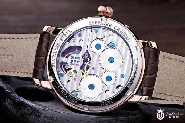 上海手表御驰系列中心式手动陀飞轮男表背面