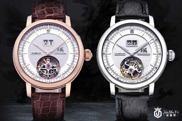 上海手表御驰系列中心式手动陀飞轮男表