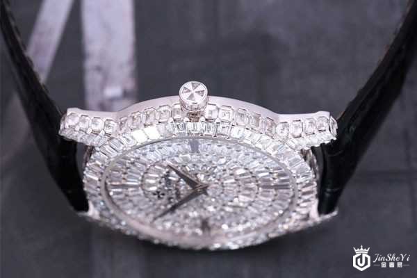 江诗丹顿 传袭系列 表盘后镶满钻82760手表侧面图