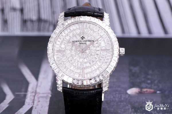 江诗丹顿 传袭系列 表盘后镶满钻82760手表正面图