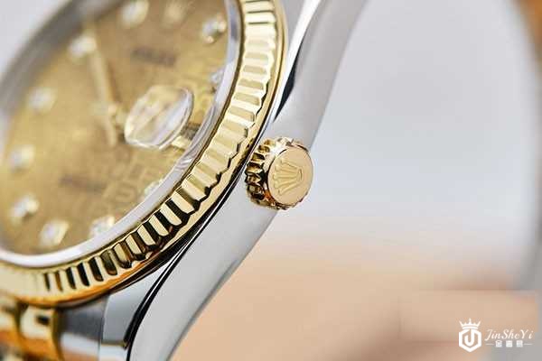 劳力士 日志型系列金表盘116233手表侧面图 劳力士 日志型系列金表盘116233手表侧面图