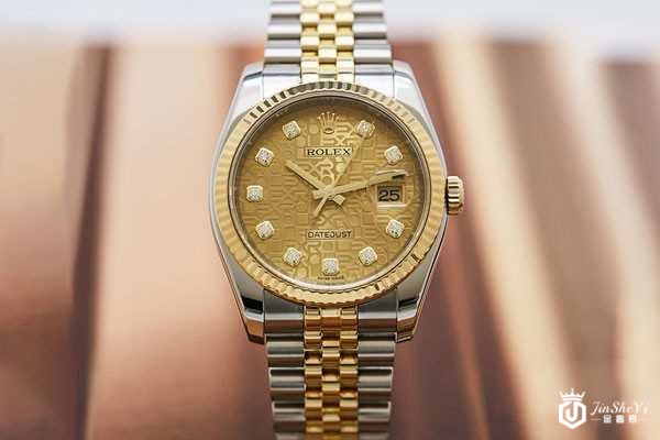 劳力士 日志型系列金表盘116233手表正面图 劳力士 日志型系列金表盘116233手表正面图