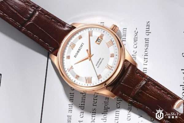 罗西尼经典罗马字符日历女机械表