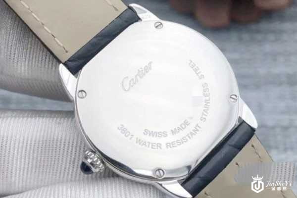 卡地亚伦敦SOLO系列自动机械男腕表背面
