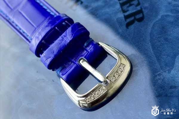 法兰克穆勒原钻镶嵌靓丽蓝面5850手表表带图