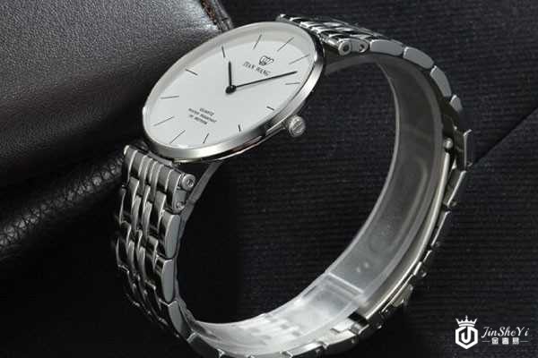 天王时尚简约超薄款男表石英表侧面图