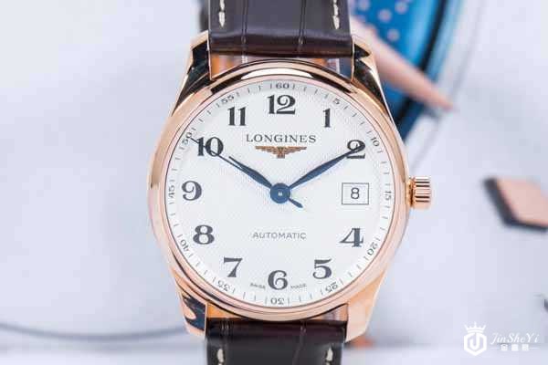  浪琴L2.518.8.78.3传统玫瑰金日历机械男士腕表