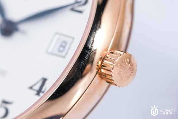   浪琴L2.518.8.78.3日历机械男士腕表玫瑰金表把