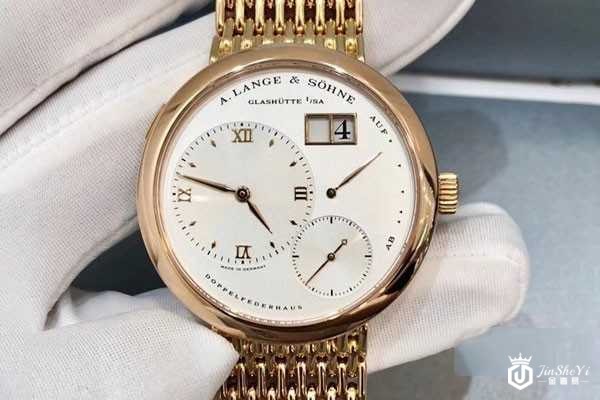 朗格18k玫瑰金手动机械手表正面图 朗格18k玫瑰金手动机械手表正面图