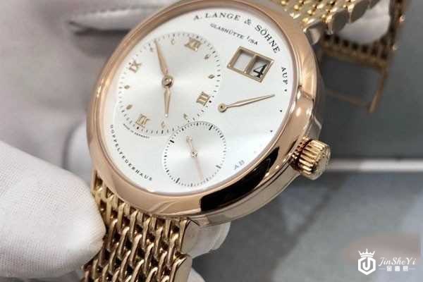 朗格18k玫瑰金手动机械手表侧面图 朗格18k玫瑰金手动机械手表侧面图