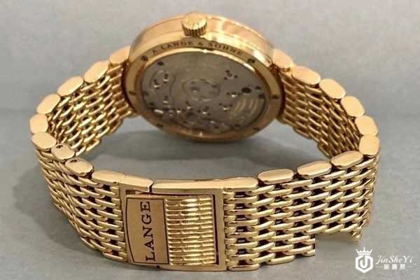 朗格18k玫瑰金手动机械手表背面图 朗格18k玫瑰金手动机械手表背面图