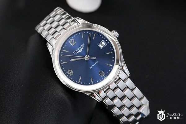 浪琴军旗系列L4.774.4.96.6手表正面图