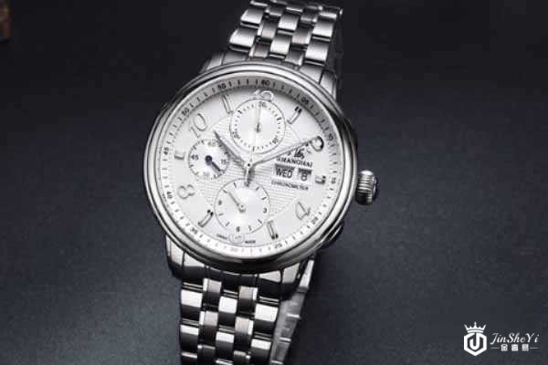 上海男士自动机械表钢带9001