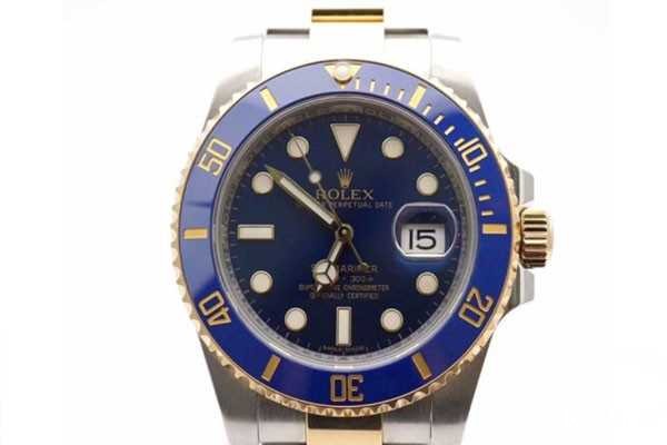 劳力士间金蓝水鬼二手回收价格如何