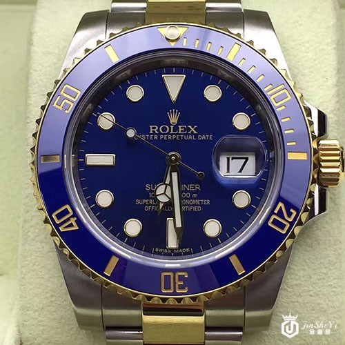 劳力士间金蓝鬼手表回收案例