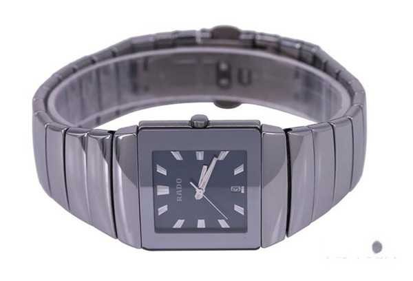 二手雷达银钻系列石英机芯陶瓷男士手表