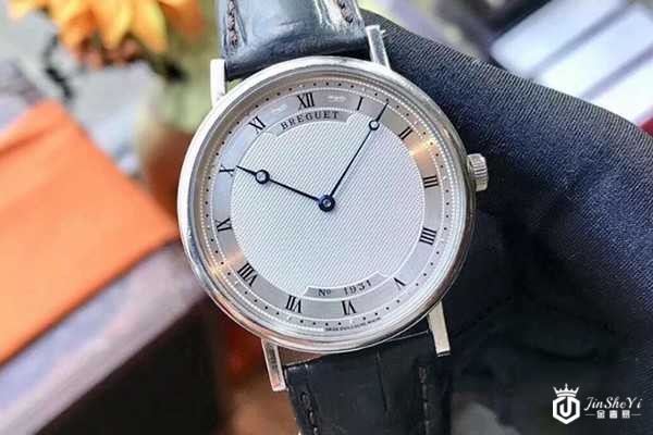 二手宝玑男表经典系列18k白金手表