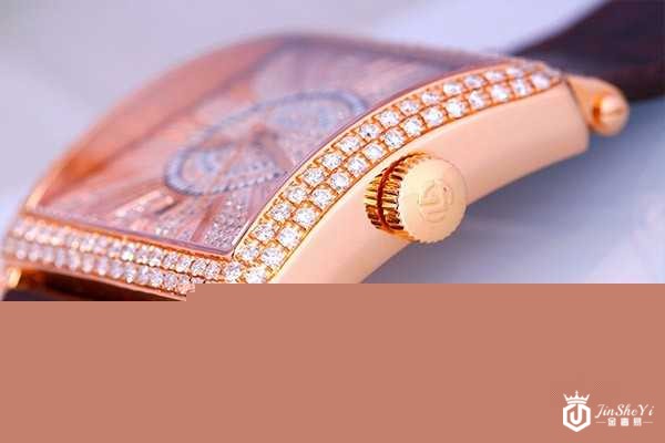 二手法穆兰自动机械手表侧面展示