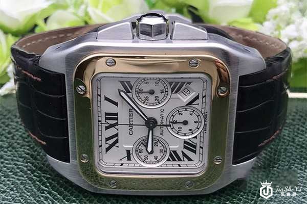 卡地亚山度士系列自动机械手表