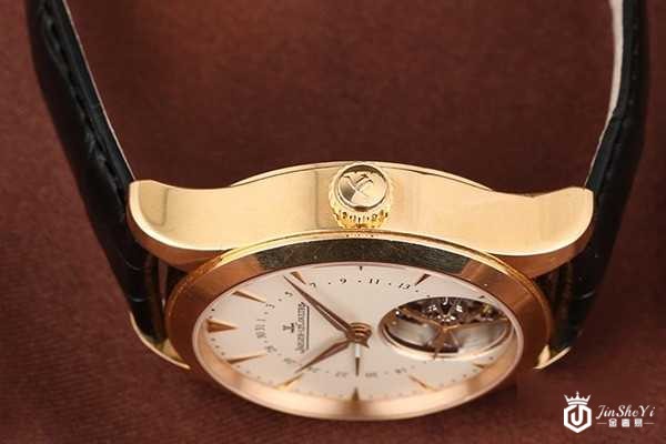 二手积家大师系列 18k玫瑰金手表侧面展示