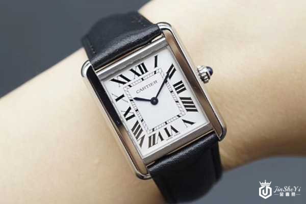 二手卡地亚坦克系列石英女表