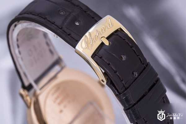 二手萧邦 CLASSIC系列 18K玫瑰金镶钻手表表带展示