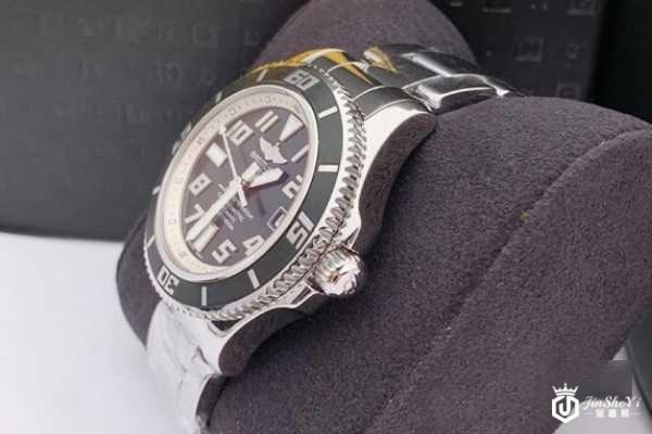 二手百年灵超级海洋系列潜水表侧面展示