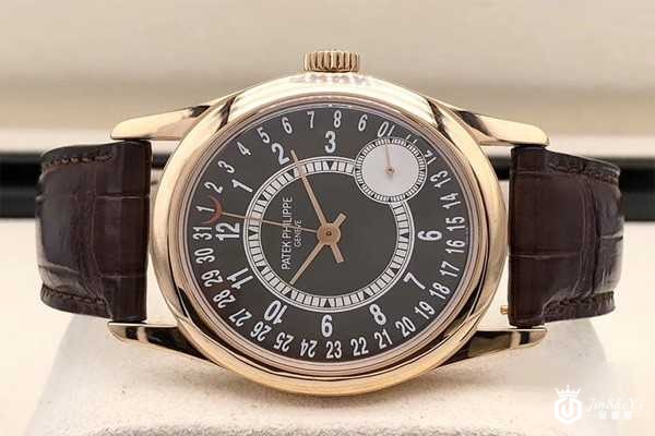 二手百达翡丽古典表系列18k玫瑰金手表