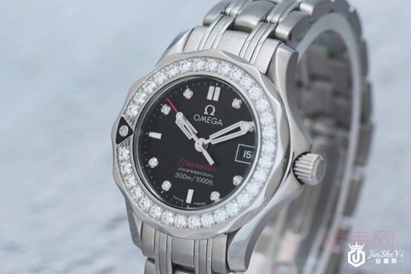 二手欧米茄碟飞系列镶钻石英女士腕表 二手欧米茄碟飞系列镶钻石英女士腕表