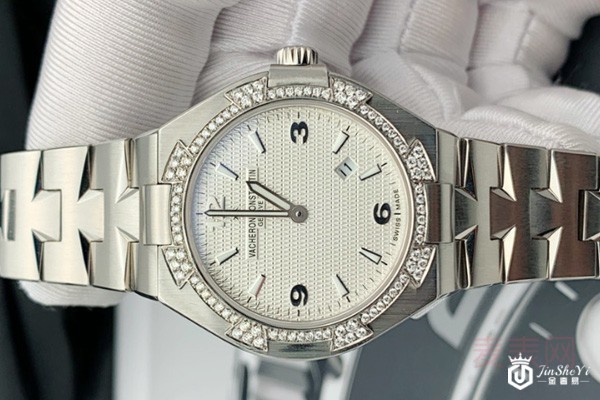 二手江诗丹顿纵横四海系列精钢机械镶钻腕表