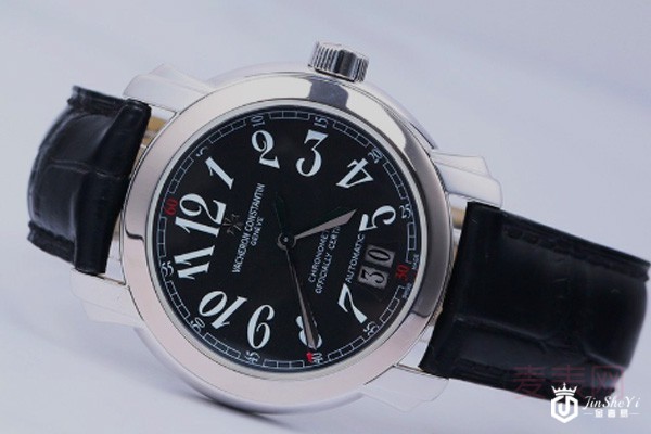 二手江诗丹顿黑盘自动机械男士腕表图