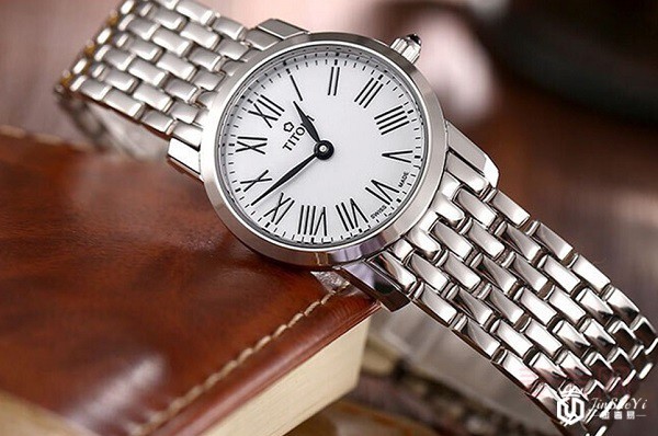 二手DW 白盘金边00100007石英表 