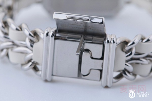 二手香奈儿PREMIER系列白金方糖石英女表细节图