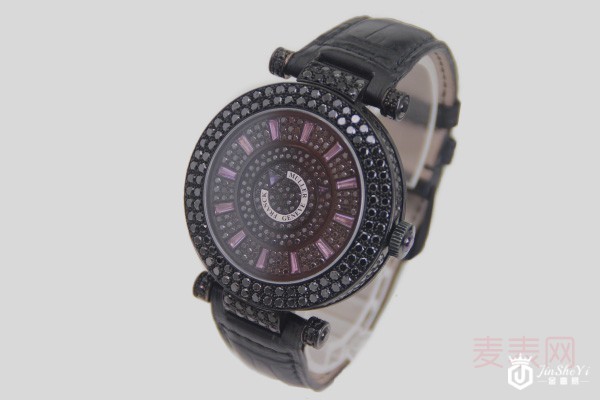 二手法兰克穆勒神秘时间系列黑色原钻自动机械手表