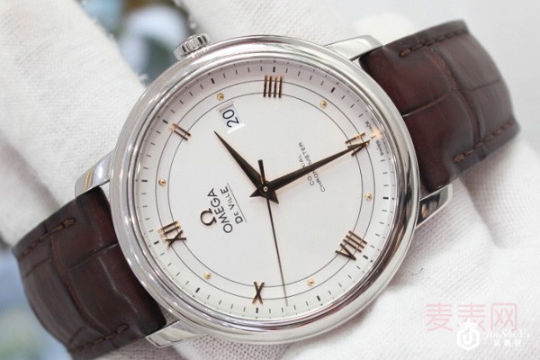 二手欧米茄星座系列自动机械皮带腕表