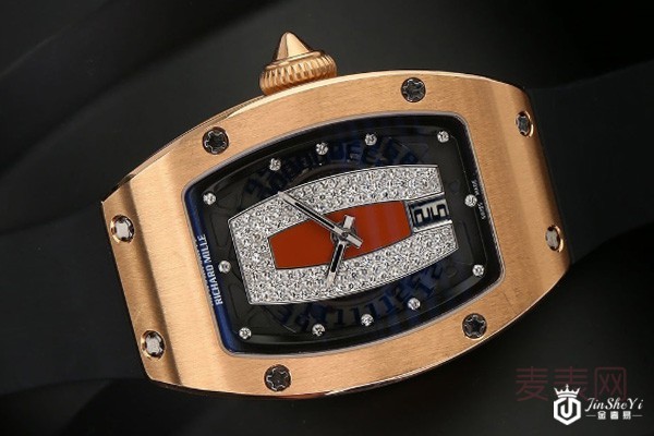 二手理查德米尔RM007原钻红唇女士自动机械手表图