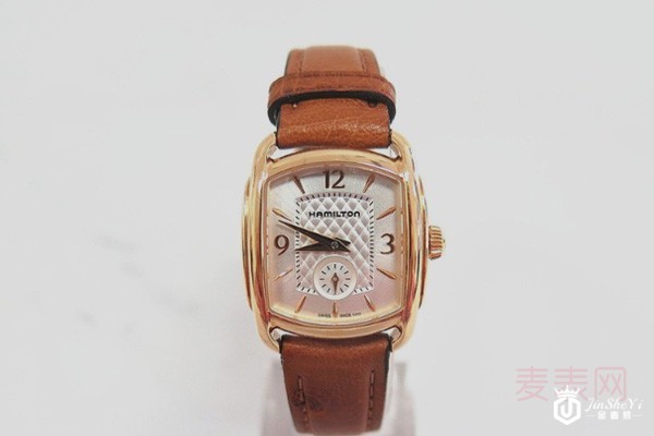 二手汉米尔顿美国经典系列卡其色女士腕表