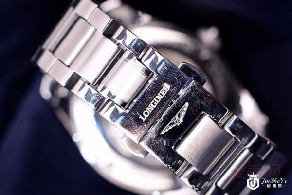 二手浪琴名匠系列白盘自动机械腕表表背图