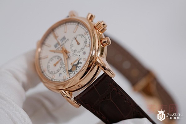 二手百达翡丽复杂功能计时系列玫瑰金机械腕表